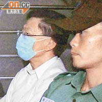 去年九月，林兆鑫詐騙罪成判囚二十五個月，由囚車載走。 資料圖片