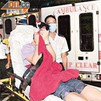 被車撞傷婦人需時八十分鐘才送抵醫院。