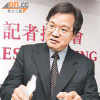 張錦基任信保局總監時，曾被踢爆涉濫用公帑醜聞，有團體炮轟政府對該局監管鬆懈。（資料圖片）