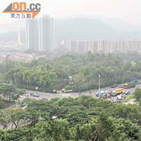 粉嶺市中心，新運道近粉嶺名都、火車站路段二氧化氮含量（微克/每立方米 ug/m3）：37.5-75