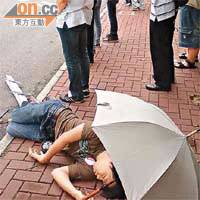 一名劉應東助選人員報稱被司馬文推倒地上受傷。