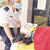 被撞女子頭部重傷送院搶救。