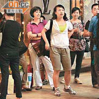 十．一黃金周內地訪港團隊數目未如理想。 （資料圖片）
