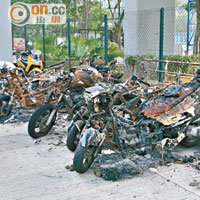 電單車殘骸長駐 有損環境