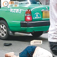 單車翁撼的士命危