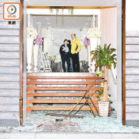 婚禮公司遭倒車撞爆門