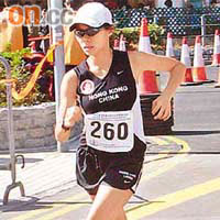 女子20公里競步冠軍吳秀雯甚欣賞賽道。