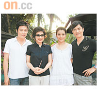羅嘉良（左起）、戚美珍、袁詠儀及呂良偉幾位實力演員回巢演《富貴門》，隨時突圍獲獎！