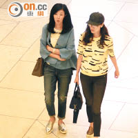 李嘉欣Cap帽黑超 孖家姐行名店