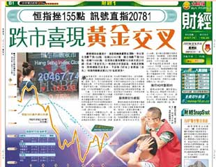 跌市喜現黃金交叉